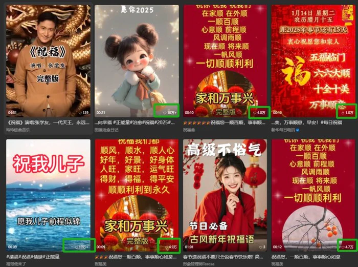 图片[2]-银发经济新年风口，儿女祝福视频爆火，一条作品上万播放，一定要抓住-副业库