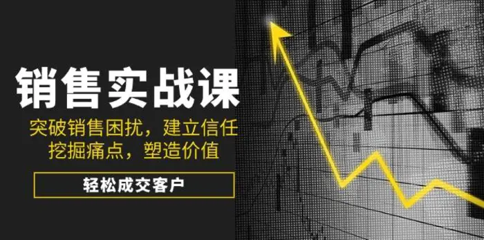 （14297期）销售实战课，突破销售困扰，建立信任，挖掘痛点，塑造价值，轻松成交客户-副业库