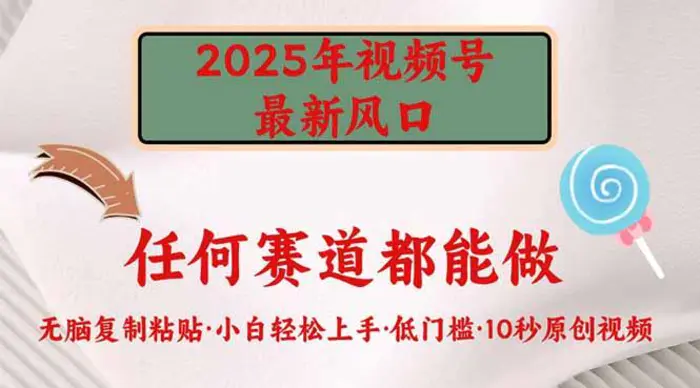 （14453期）2025年视频号新风口，低门槛只需要无脑执行-副业库