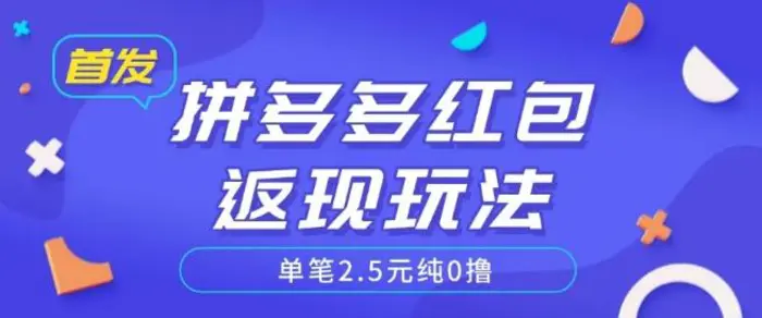 全网首发拼多多好评返现项目拆解多号多挣附带账号注册教程-副业库