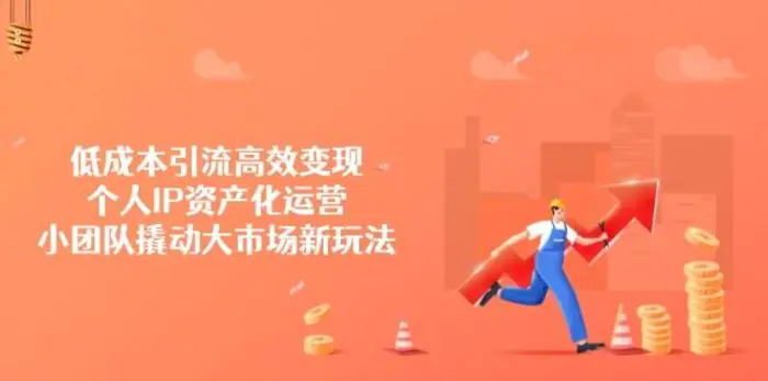 低成本引流高效变现，个人IP资产化运营，小团队撬动大市场新玩法-副业库